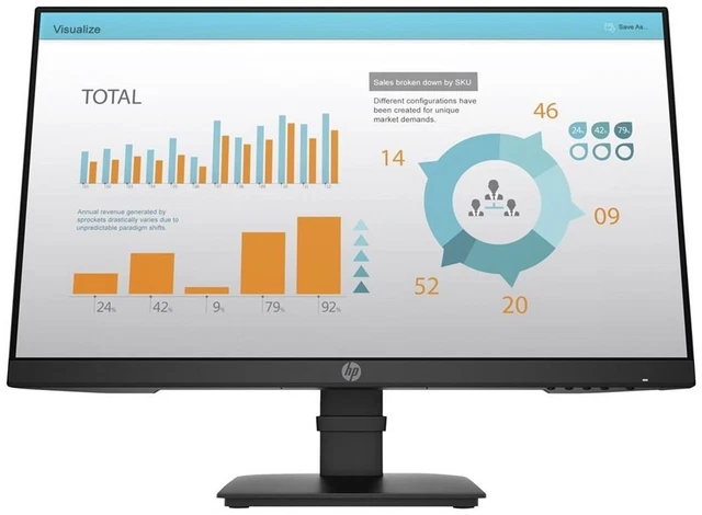 HP P24 G4 1A7E5AA  60.47 cm (23.8") 1920 x 1080 (Full HD) 5 ms 60 Hz (Monitor) 2