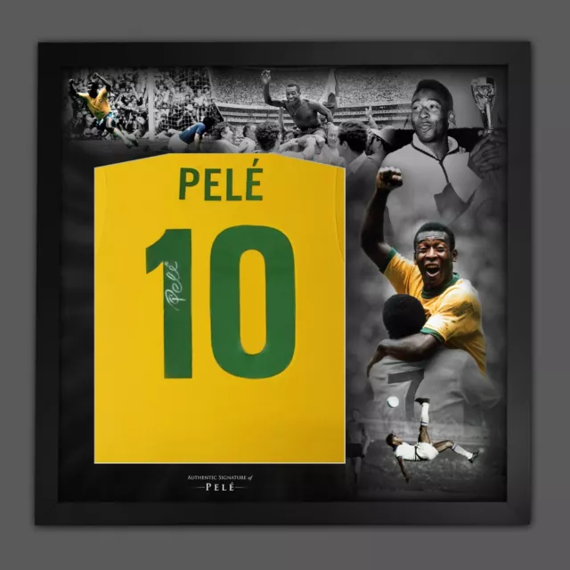 Pele signed brazil shop jersey