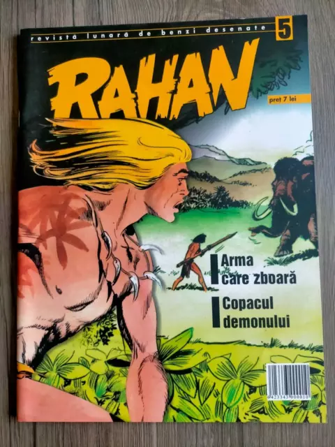 RAHAN n° 5  L’ARME QUI VOLE L’ARBRE DÉMON  édition Roumaine  CHERET TTBE