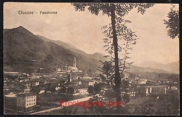 ae1467 - CARTOLINA  D'EPOCA - Bergamo  Provincia - Clusone