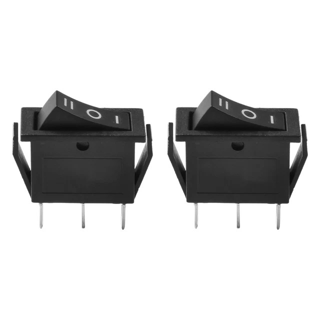 EJ.life Lot de 20 Interrupteurs à Bascule 6 Broches 3 Vitesses Verrouillage à Vis AC 250V 15A