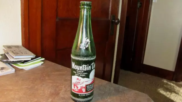 RARE MOUNTAIN DEW One That's Able Says Mabel 10 OZ ACL SODA BOTTLE HILLBILLY