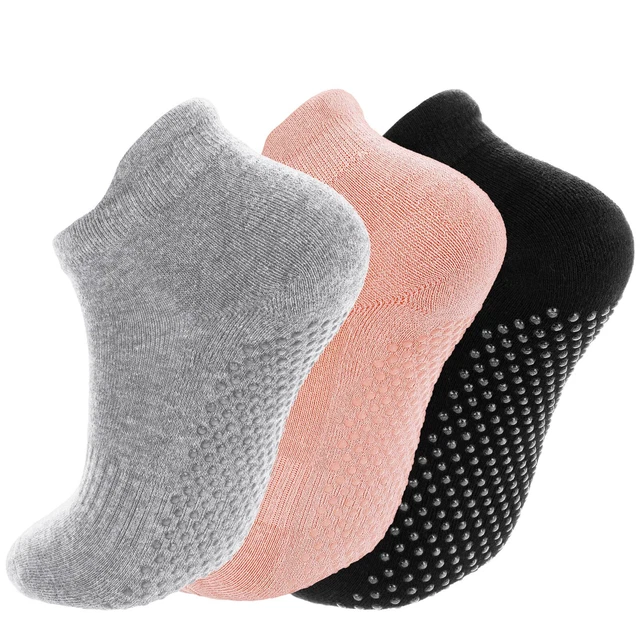 3 Paires Chaussettes Antidérapantes Sport - Football, Basketball - Blanc