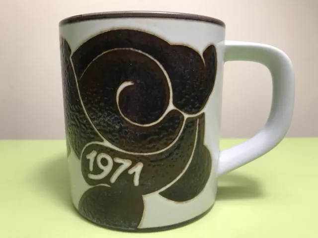Old Royal Copenhagen 1971 Annual Large Mug By Hans Andersen With Sterling Silver