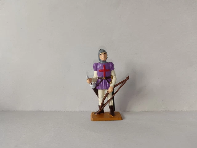 ANCIENNE FIGURINE STARLUX 4 cm - Homme d'armes avec faux de guerre 6066