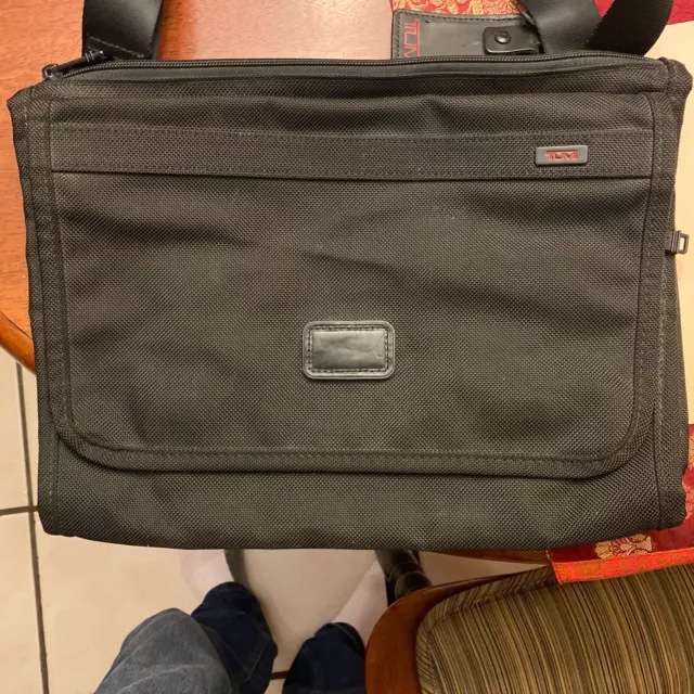Tumi Alpha Small Flap Zip Black Ballistic Nylon Body Bag 22112DH,Black,one size