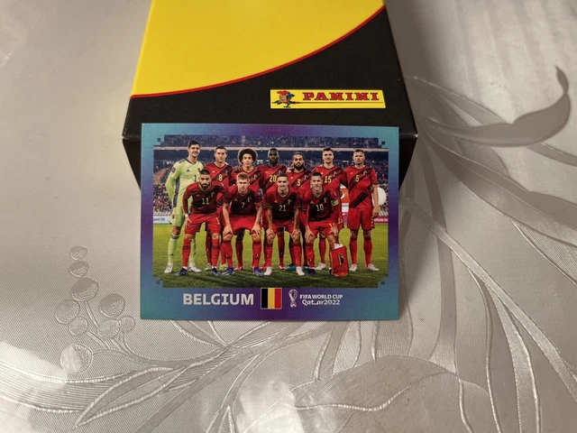 Panini FIFA Fussball-Weltmeisterschaft Katar 2022 Albumaufkleber - BEL1 Belgien Teamfoto