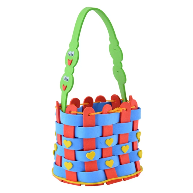 4 Set Taschenmaterial Eva-Blumenkorb Selber Machen Kind Materialpaket