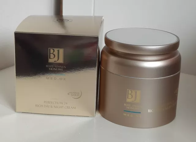 Benutzt: BEATE JOHNEN SKINLIKE Med.ox Perfection 24h-Cream 200ml Gold Edition