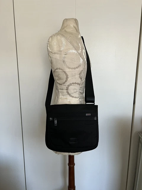 New Tumi black ballistic nylon bag crossbody SZ S