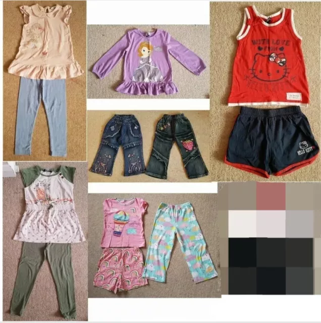 Set di abiti misti assortiti per ragazze - 14 pezzi - pacchetto ~ 3-4 anni