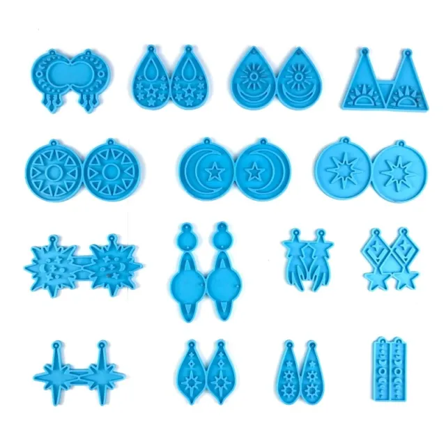 Earring Pendant Silicone Mold Epoxy Resin Casting Mould for DIY Keychain Jewelry