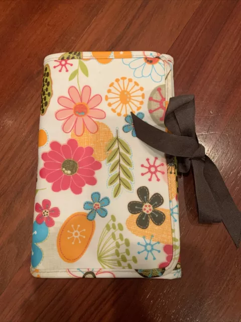 Thirty One Organizer Planner Fold and Go Floral Pink White Thirty One Organizer Planner Fold and Go Floral Pink White