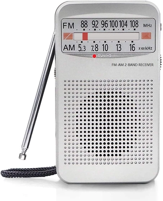 PORTABLE AM FM Radio Compact Transistor Radio Pocket Radio Condition ...