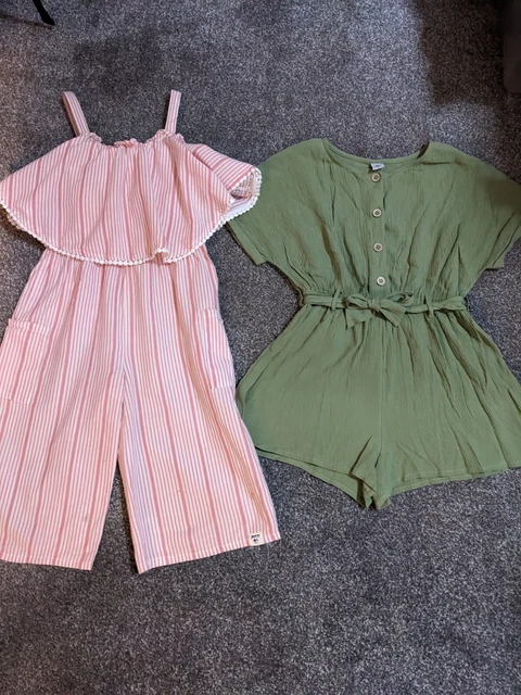 Mantaray Jumpsuit & TU Playsuit bundle age 7 years, Summer clothes outfits girls