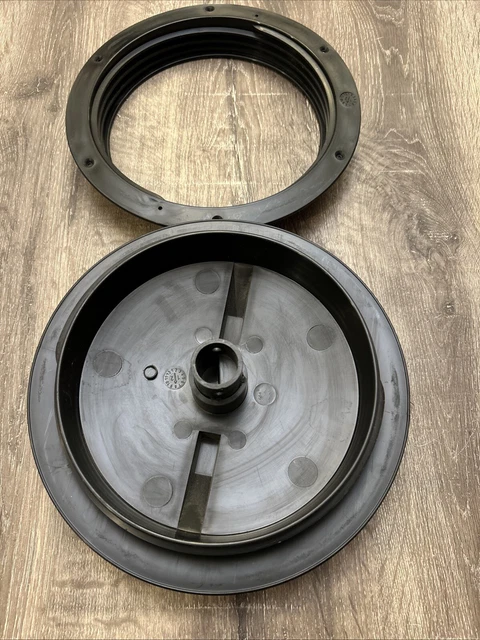 Ace Roto-Mold 8 Inch Threaded Vented Lid & Ring - 10525 | Polypropylene Tank Cap