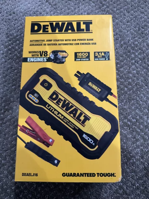 BRAND NEW + SEALED! DeWalt DXAELJ16 Automotive Jump Starter w/USB Power Bank