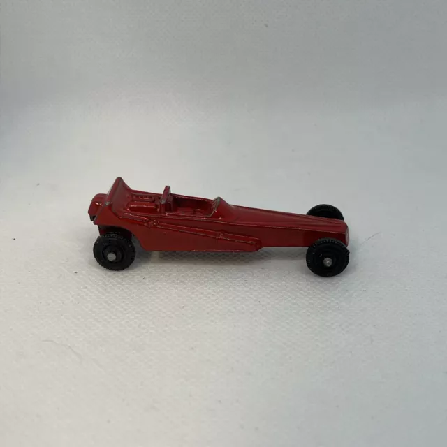 Vintage Tootsie Toy Red WEDGE DRAGSTER DieCast Steel Race Car Drag 1960s