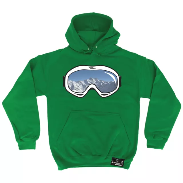 Ski Goggles Powder Monkeez HOODIE hoody birthday gift ski skiing snowboarding