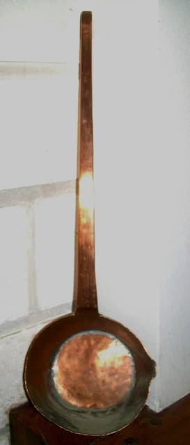 ANCIENNE GRANDE LOUCHE Cuivre Bec Verseur Et Longue Poignée Bout ...