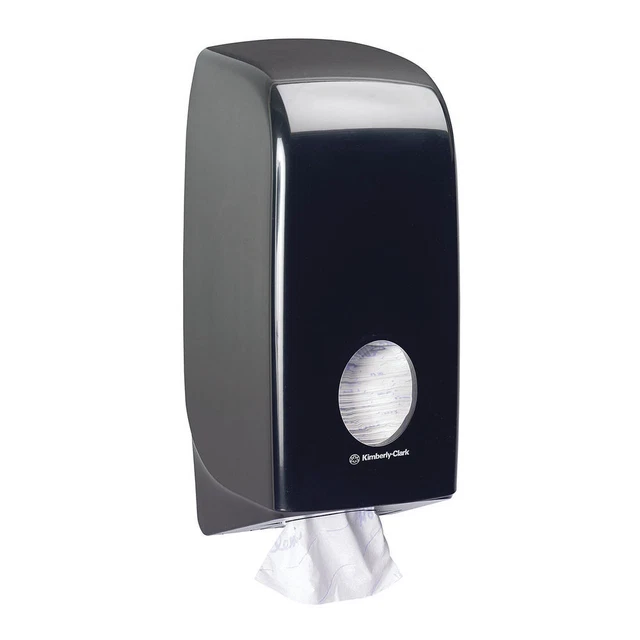 Aquarius Bulk Pack Dispenser tessuto WC nero 7172