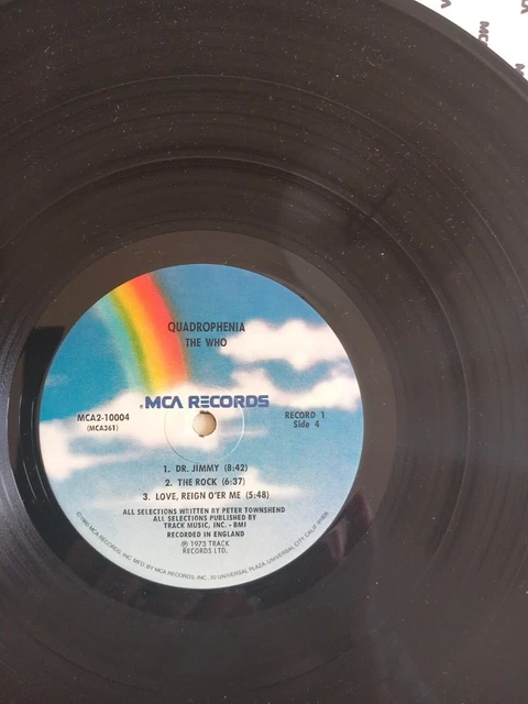 vinyles 33 tours The Who ‎– Quadrophenia MCA2-10004 usa 4