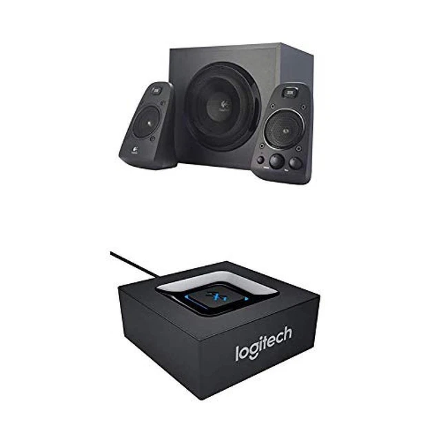 Logitech Adattatore Audio, Bluetooth, Nero + Logitech Z-623 Altoparlanti 2.1, 20