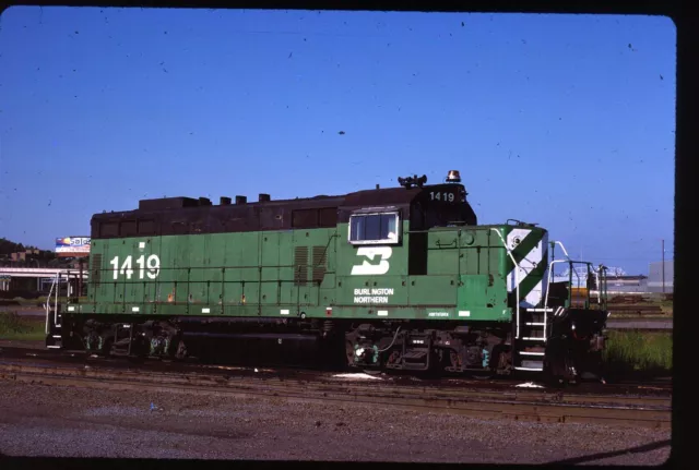 Original Rail Slide - BN Burlington Northern 1419 Duluth MN 7-15-1988