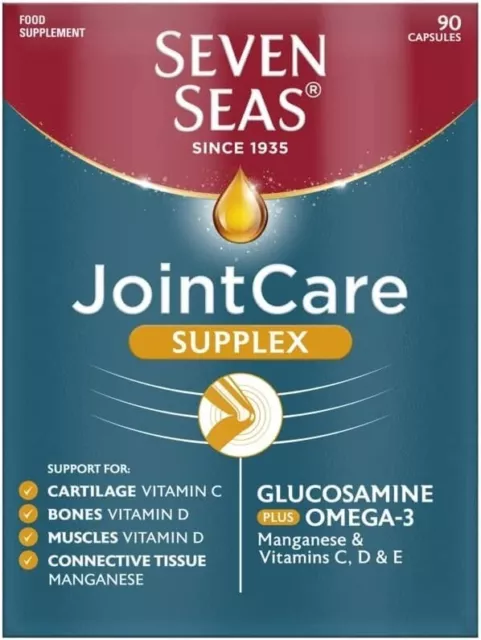 Seven Seas JointCare Supplex Omega-3 Glucosamine Plus Capsules - 90 capsules