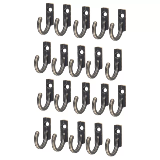 20 Pcs Metal Wall Hooks Door Heavy Duty Hat Hanger Old Fashioned Coat