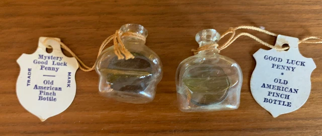 1940’s Wheat Penny in a Pinch Bottle Set Of Two
