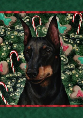Christmas Holiday Garden Flag - Manchester Terrier 142491