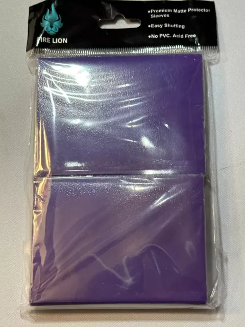 100 Standard Size Katana Matte Card Sleeves - 66x91 - Pokemon Magic - Purple