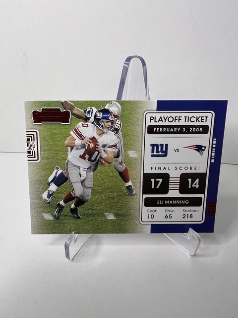 2021 Contenders Football Eli Manning Playoff Ticket PLT-ELI New York Giants