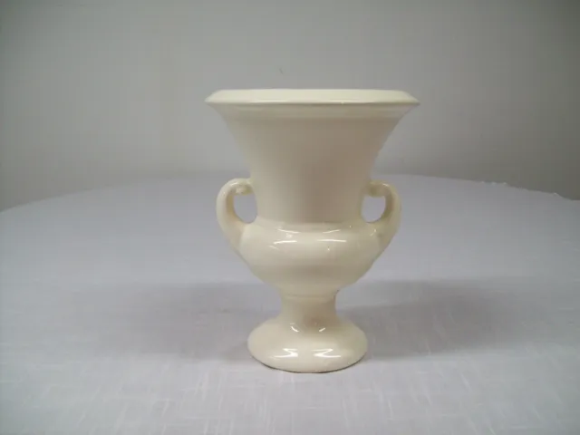 Vintage Haeger Pottery - Creamy White 9" Urn / Vase - Excellent Condition