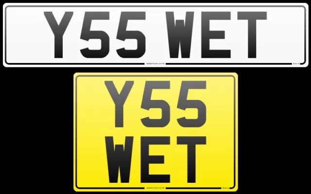 Yes 😎 Wet Wall Bathrooms Neat Prefix Private Registration Number Plate Y55 Wet