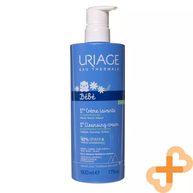 URIAGE BABY LEVANTE Cleansing Cream Newborns 500ml Face Body Scalp Nourishing