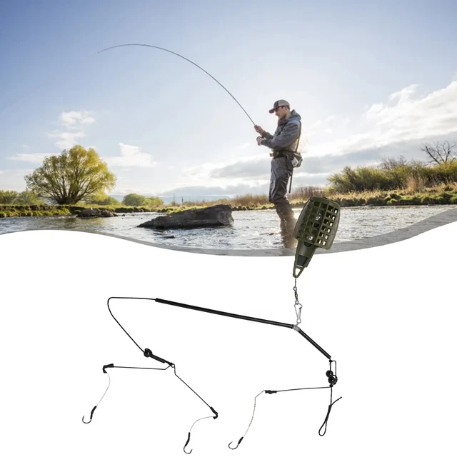 Cage à Appâts Pour Pêche à La Carpe - 35cm, 20g - Système Diffusion Appâts Progressif - Lac, Rivière