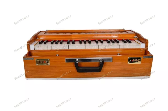 Musical Instrument Portable 3.5 Octave 9 Stopper Harmonium Baja With Coupler