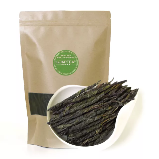 GOARTEA Premium Thé Vert Needle Kuding Bitter Herbal Green Tea Spike Large-leaf