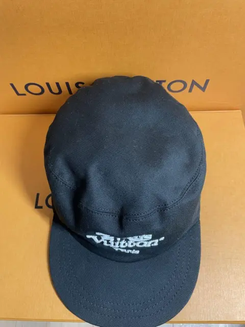 Louis vuitton cap NIGO Casket Squared LV Hat 58 Black Baseball Cap  Unisex Auth