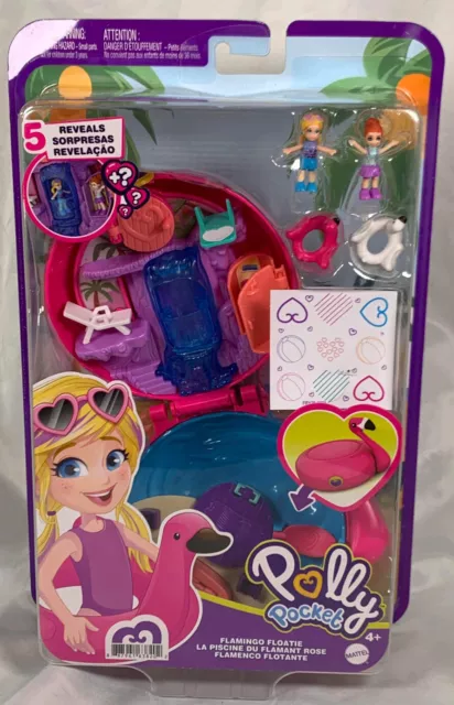 Polly pocket pocket world flamingo sales floatie compact