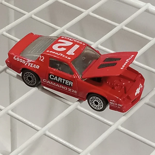 Matchbox Chevrolet Red CAMARO IROC Z-28 Sports Car #12 Carter Goodyear Loose 85