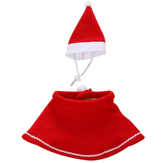 1 Satz Haustier Weihnachtskostüm Hund Katzenhut Umhang Haustier Cosplay