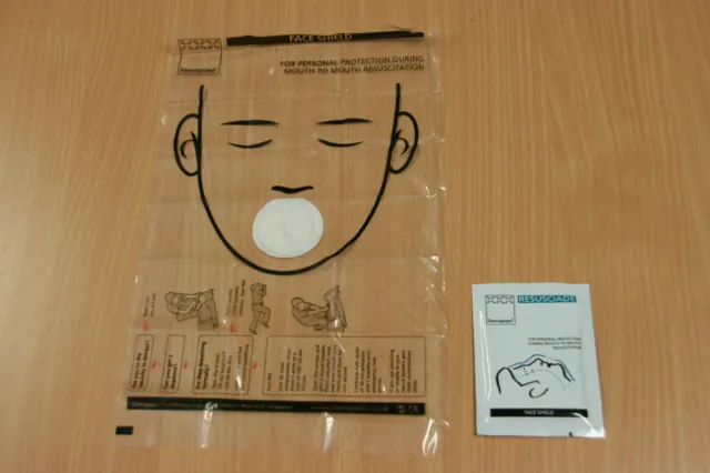 3 x Steroplast  CPR Resuscitation Face Shield with Filter, First Aid Resus Mask 2