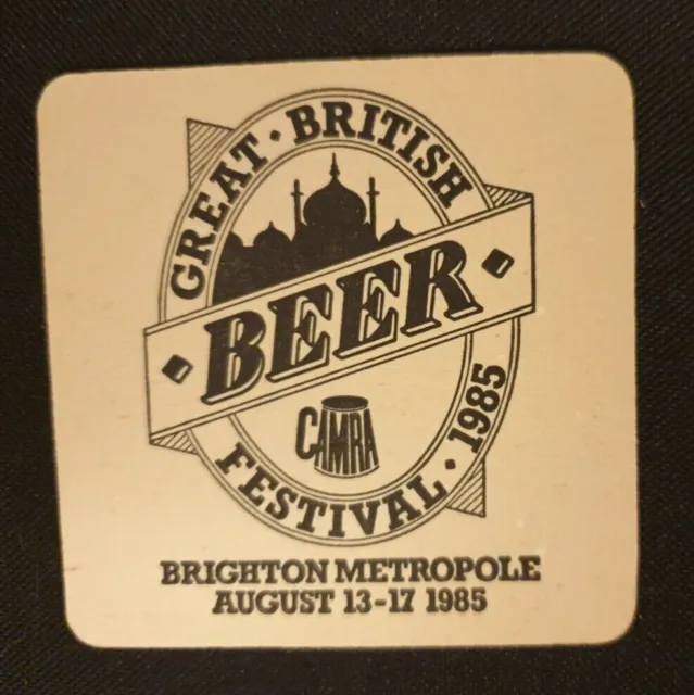 Biermatte ~ Camra Grosses Britisches Bierfestival 1985 ~ Brighton ~ Echtes Ale