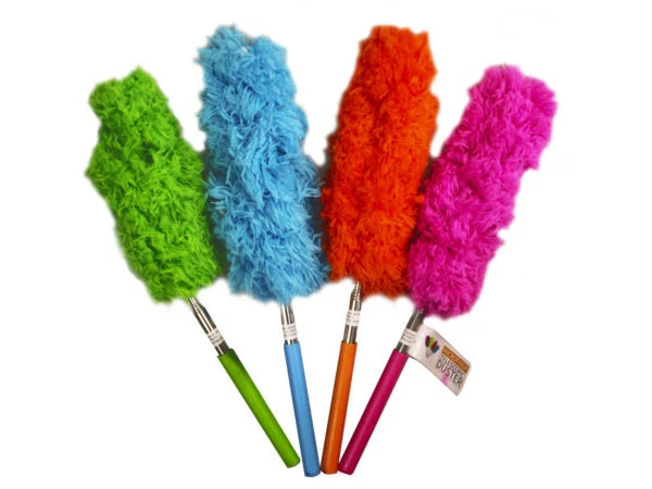Kole Imports HF225-24 Telescoping Small Microfiber Duster in Countertop Display