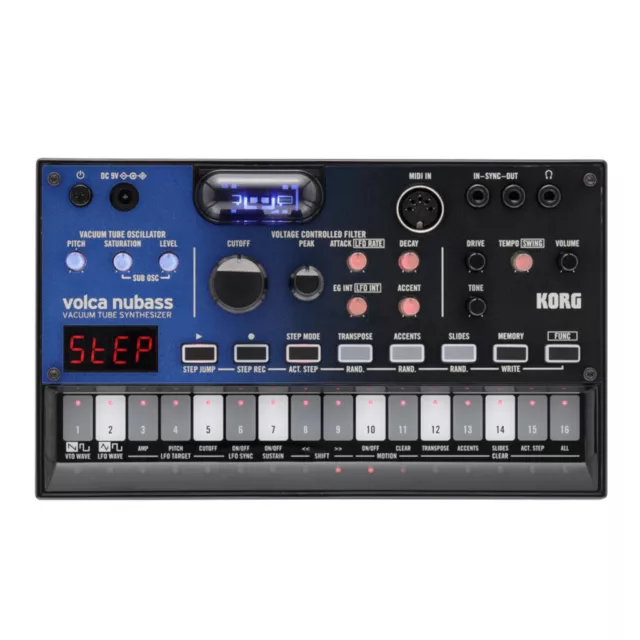 Korg Volca Nubass Vacuum Tube Analog Bass Synthesizer