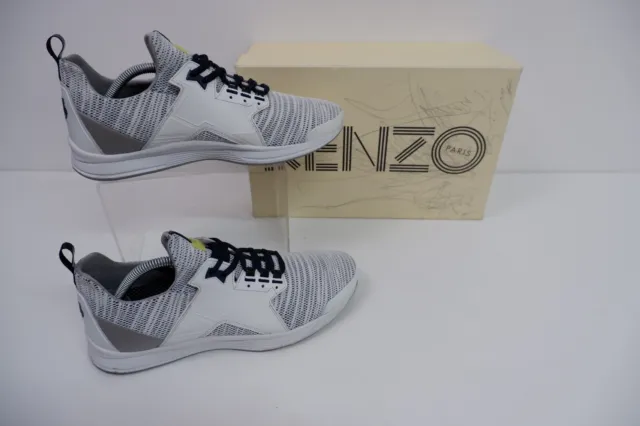 Kenzo Mens Trainers Size UK 8 EU 42 White Sneakers VGC