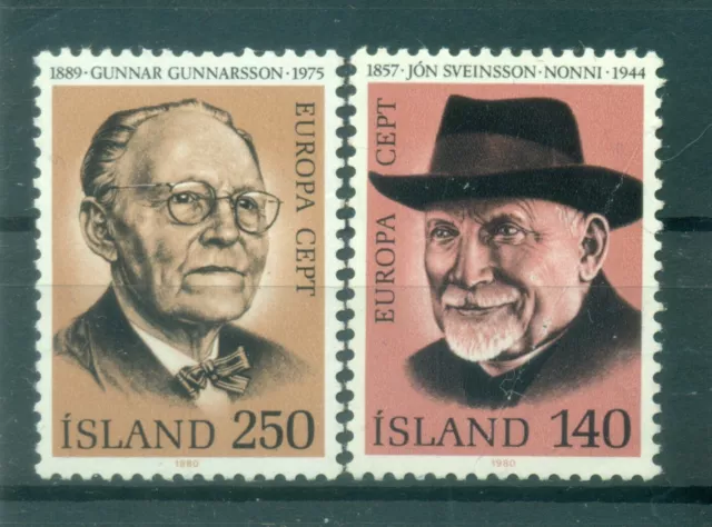 Islande 1980 - Y & T n. 505/06 - Europa (Michel n. 552/53)